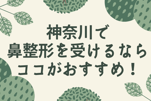 鼻整形,神奈川